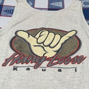 Vintage Kauai Hawaii hang loose tank top